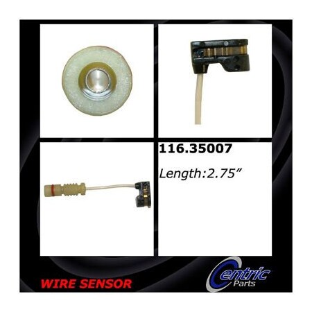 Centric Brake Pad Sensor Wires, Parts 116.35007